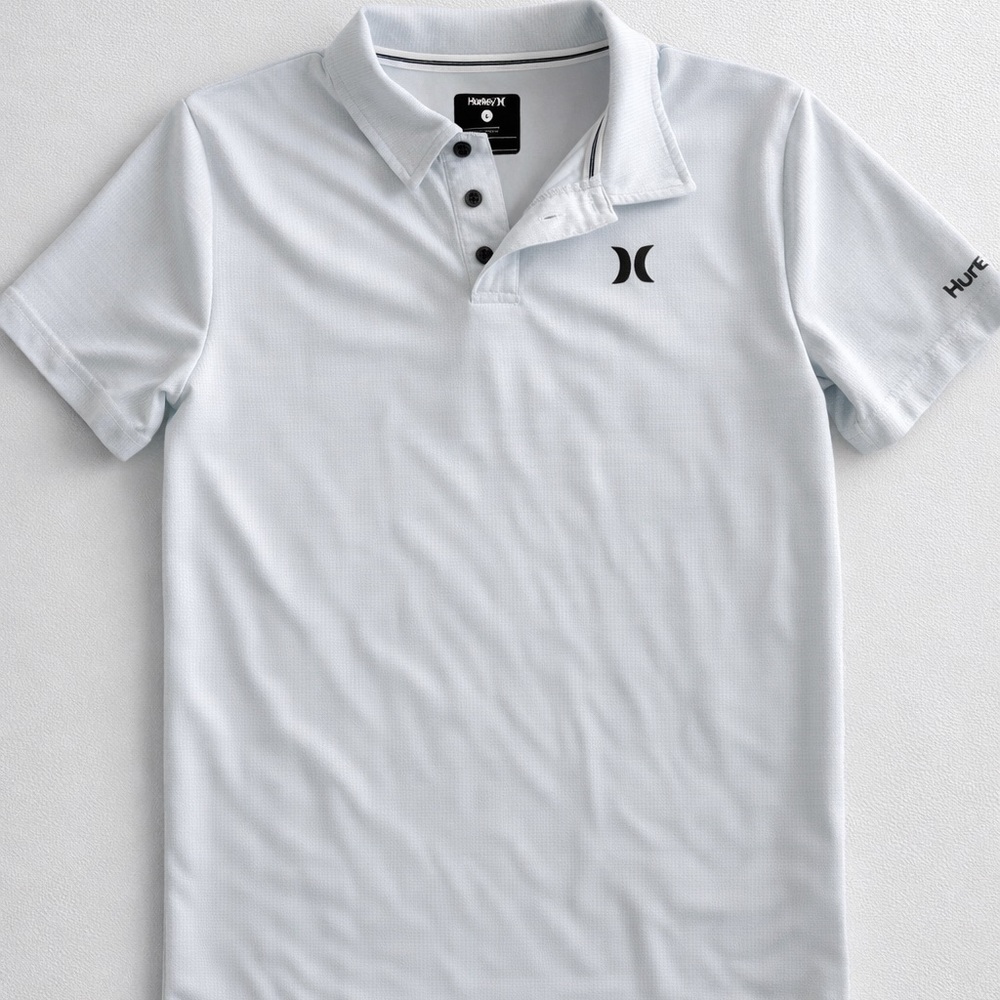 Hurley Kids Light Gray Polo Shirt